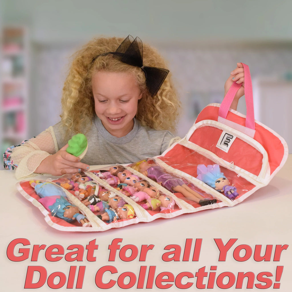 EASYVIEW Toy Storage Organizer Case Compatible LOL Doll Bundle (2-items)
