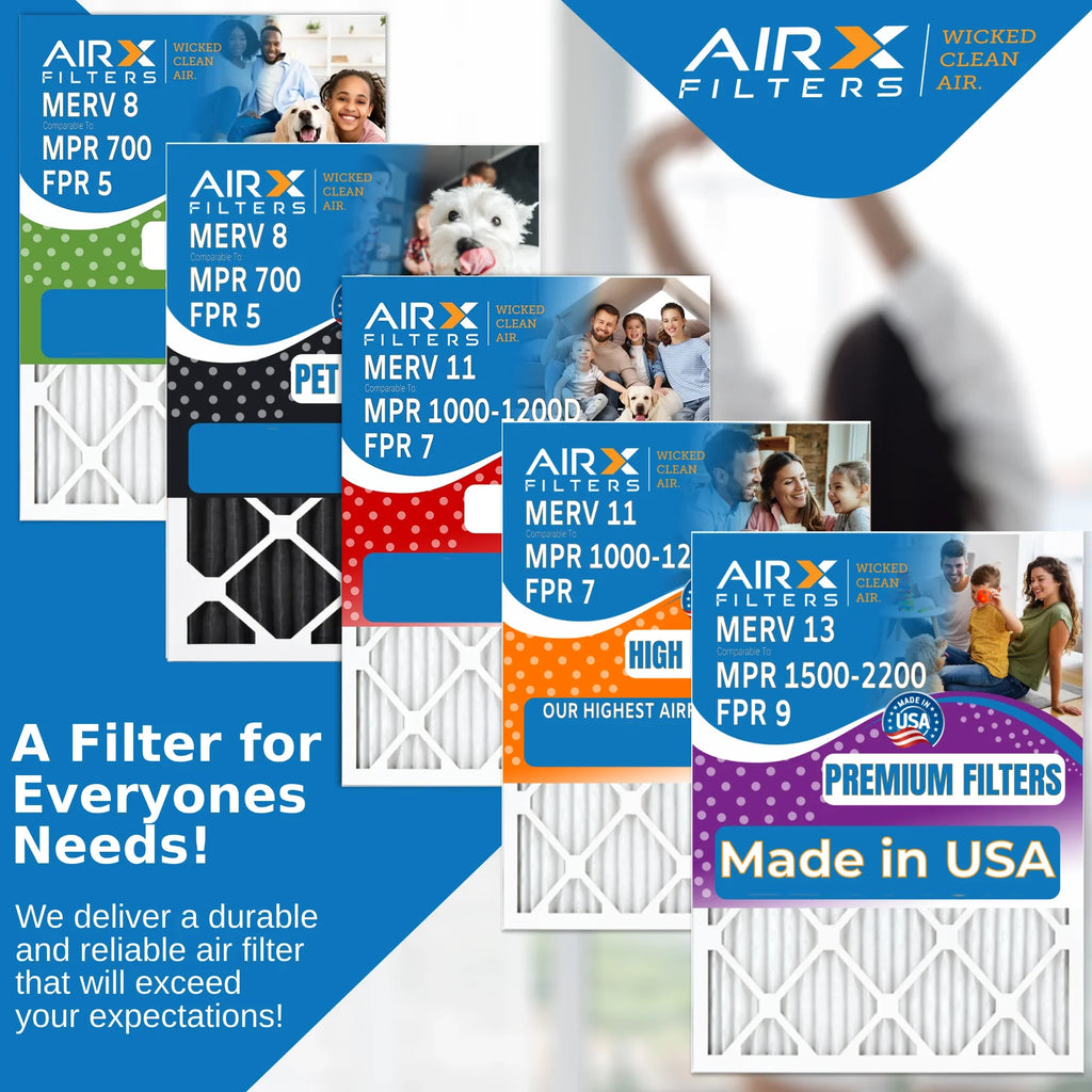 16x25x5 Air Filter MERV 8 Comparable to MPR 700 & FPR 5 Compatible with Honeywell FC100A1029 EXPXXFIL0016 Premium USA Made 16x25x5 Furnace Filter 2 pack by AIRX FILTERS WICKED CLEAN AIR.