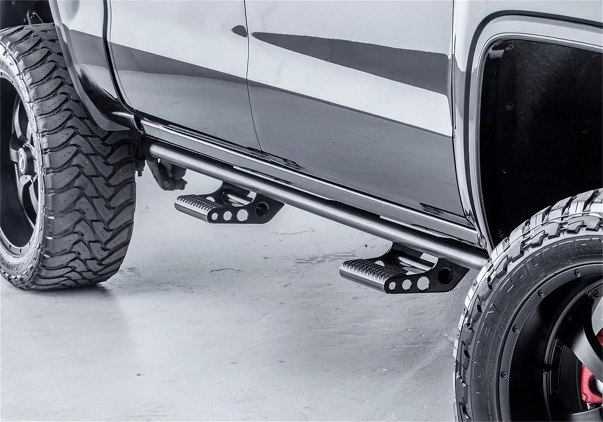 N-Fab by RealTruck Rkr Rails | Textured Black | T074Rkrcc | Compatible with 2007-2021 Toyota Tundra Crewmax All Beds, SRW Gas