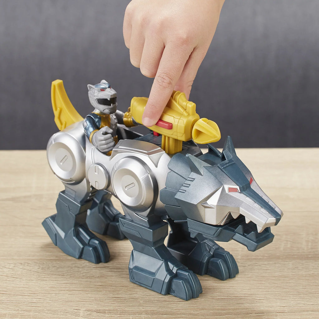 Playskool Heroes Power Rangers Silver Ranger and Wolf Zord 2-Pack Figures