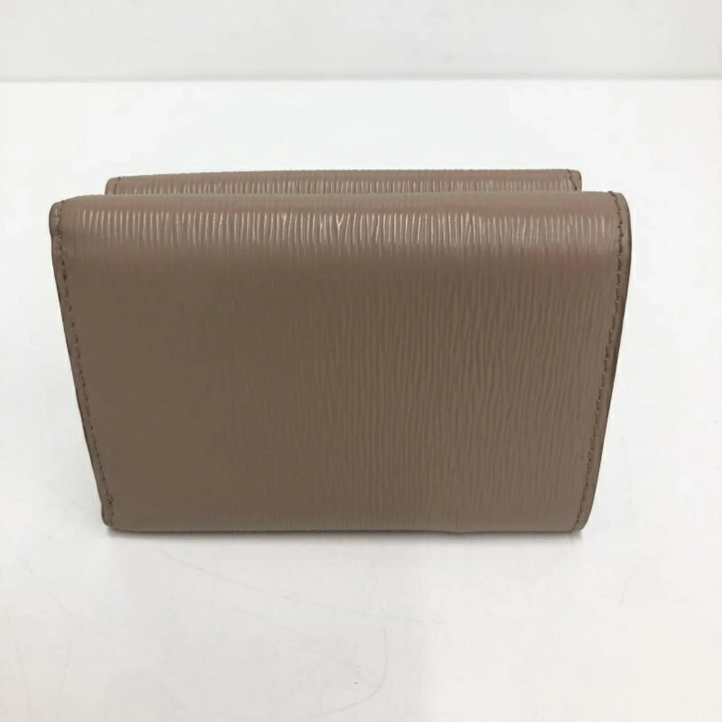 Pre-Owned PRADA Saffiano Metal Oro Long Wallet 1MH021 (Fair)