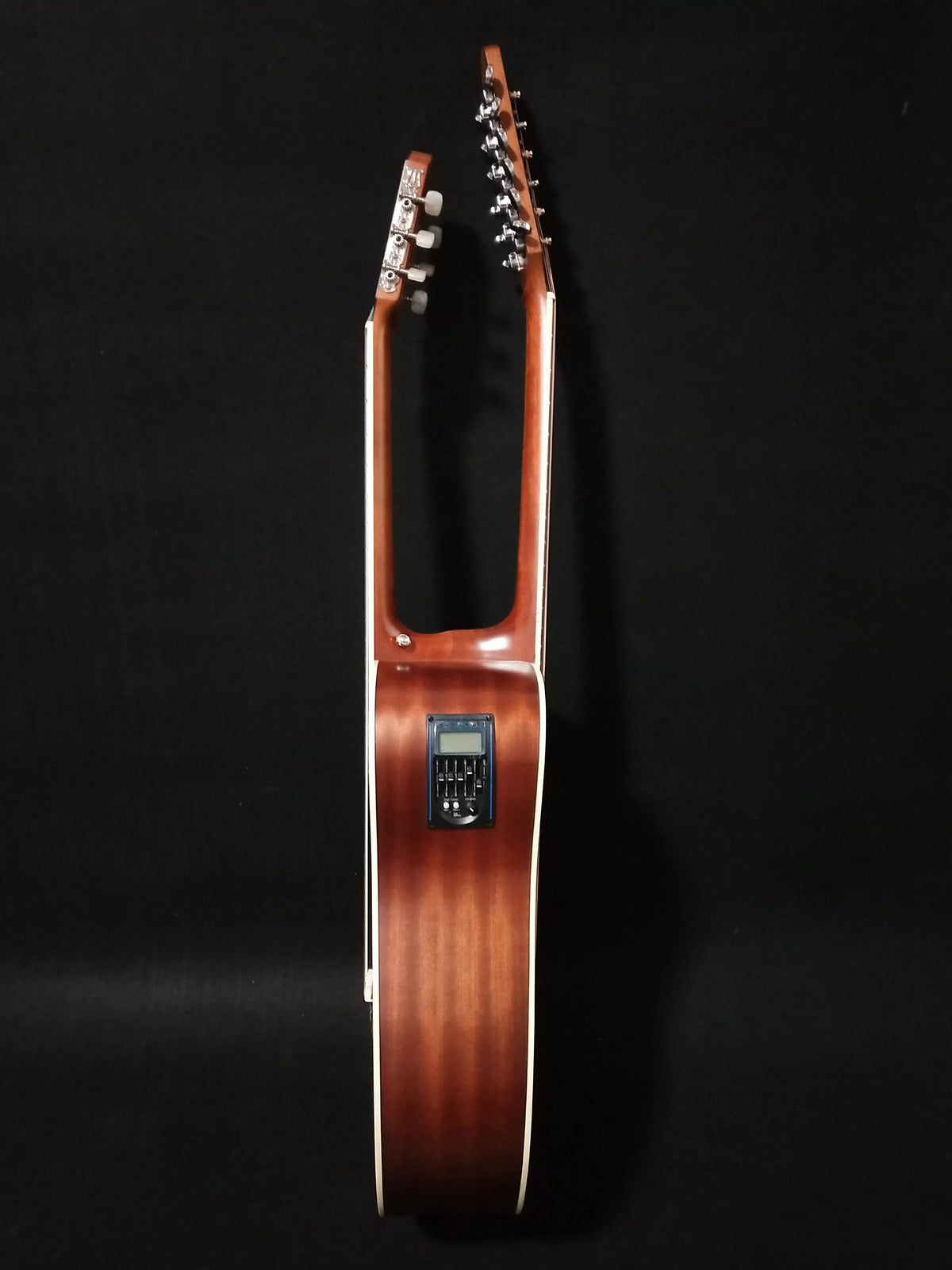 12/6 Strings Acoustic Double Neck; Double Sided Busuyi Guitar 2021 PT Sunset