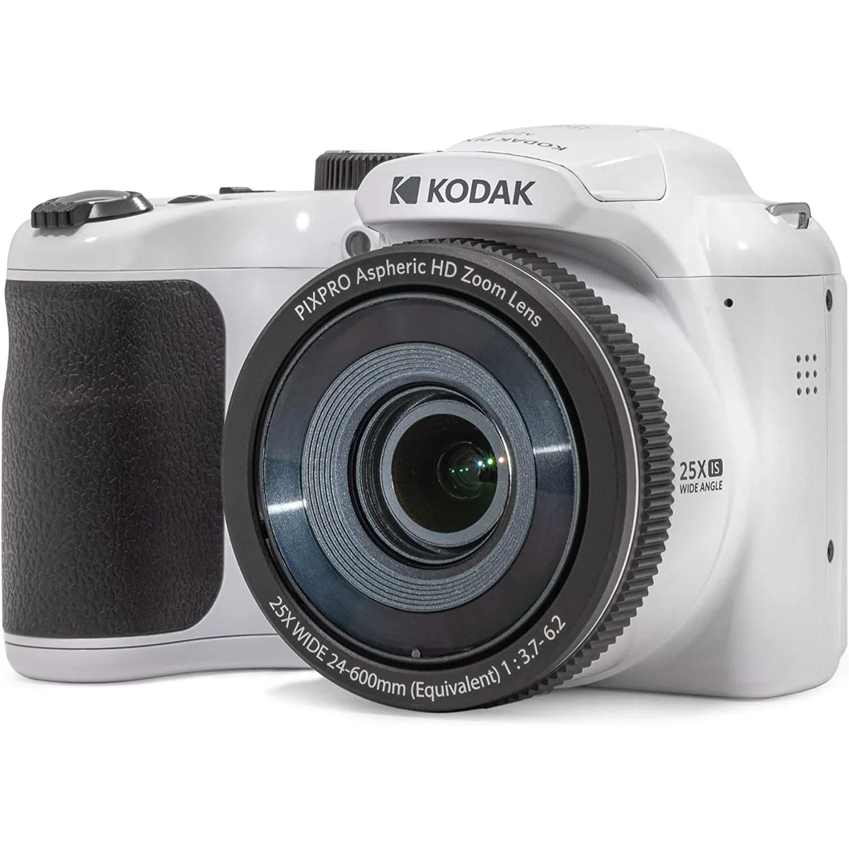 Kodak PIXPRO Astro Zoom AZ255-WH 16MP Digital Camera, 25X Optical Zoom, White Bundle with Lexar 32GB Capability 800x UHS-I SDHC Memory Card + Deco Photo Camera Bag