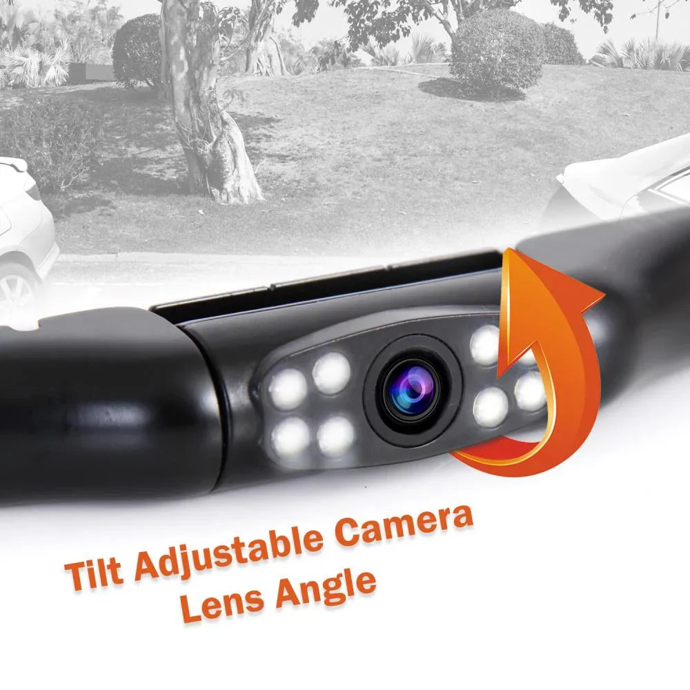 PYLE PLCM2710.5 - Rear View Backup Camera, Parking Reverse Cam, Front or Rear Mountable, Night Vision, Liquid