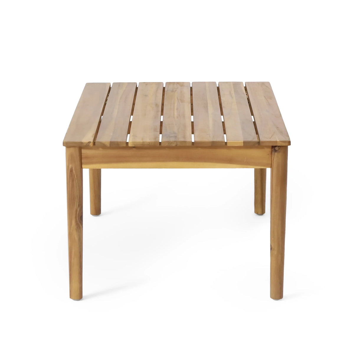 Remuda Wicker and Acacia Wood Outdoor 4 Seater Chat , Gray and Teak