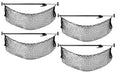 Cargo Bar Adjustable 40" - 70" w/ Storage Net for Use in Pickup Truck Bed, SUV, and Small Trailers (4 Pack)