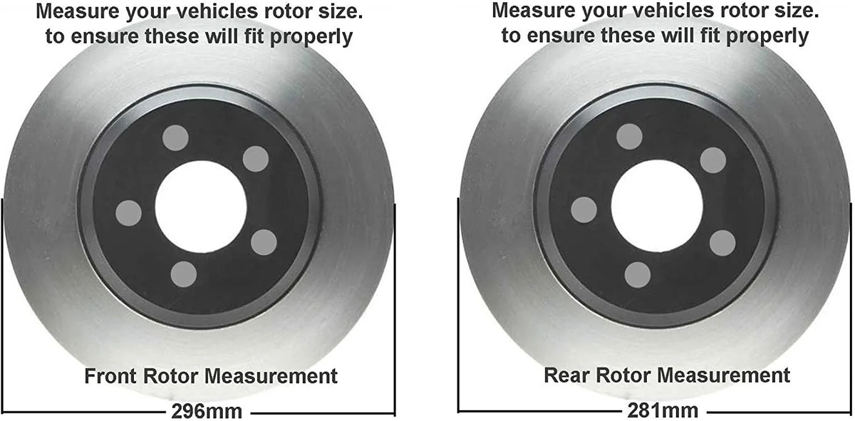 Detroit Axle - Brake Kit for 2006-2018 Toyota Rav4 11.65" Front & 11.06" Rear Drilled and Slotted Disc Rotors Ceramic Brakes Pads 2007 2008 2009 2010 2011 2012 2013 2014 2015 2016 2017 Replacement