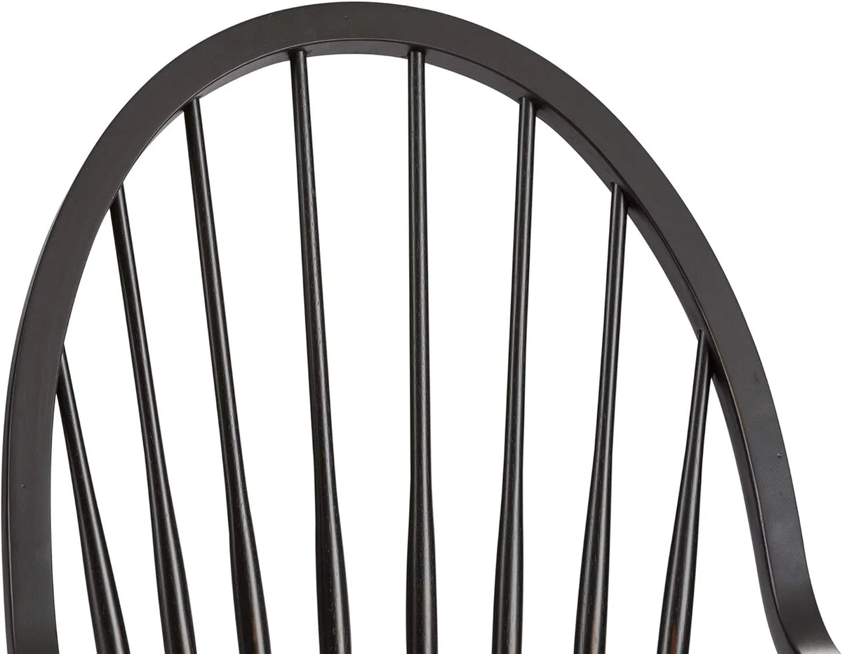 Windsor Back Arm Chair; W25 X D25 X H41; Black