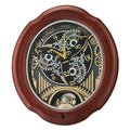 Seiko Lines and Chimes Melodies In Motion; Brown Wood Frame Traditional Classic Music Rotating Pendulum Crystals QXM392BRH