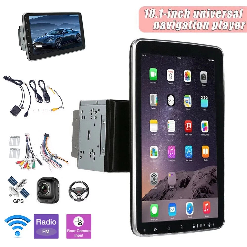 Jahy2Tech 10 Inch On-Board Android 9.1 GPS Wifi Dual Din Touch Monitor Player Navigation