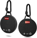 UrbanX Bluetooth 5.0 Speaker with Clip, 20H Playtime, Compact Speaker with Big Sound, Punchy Bass, Wireless IPX7 Fluid Speaker for Tab P11 Gen 2 & Beach, Pool, Boat, Biking Black 2 Pack