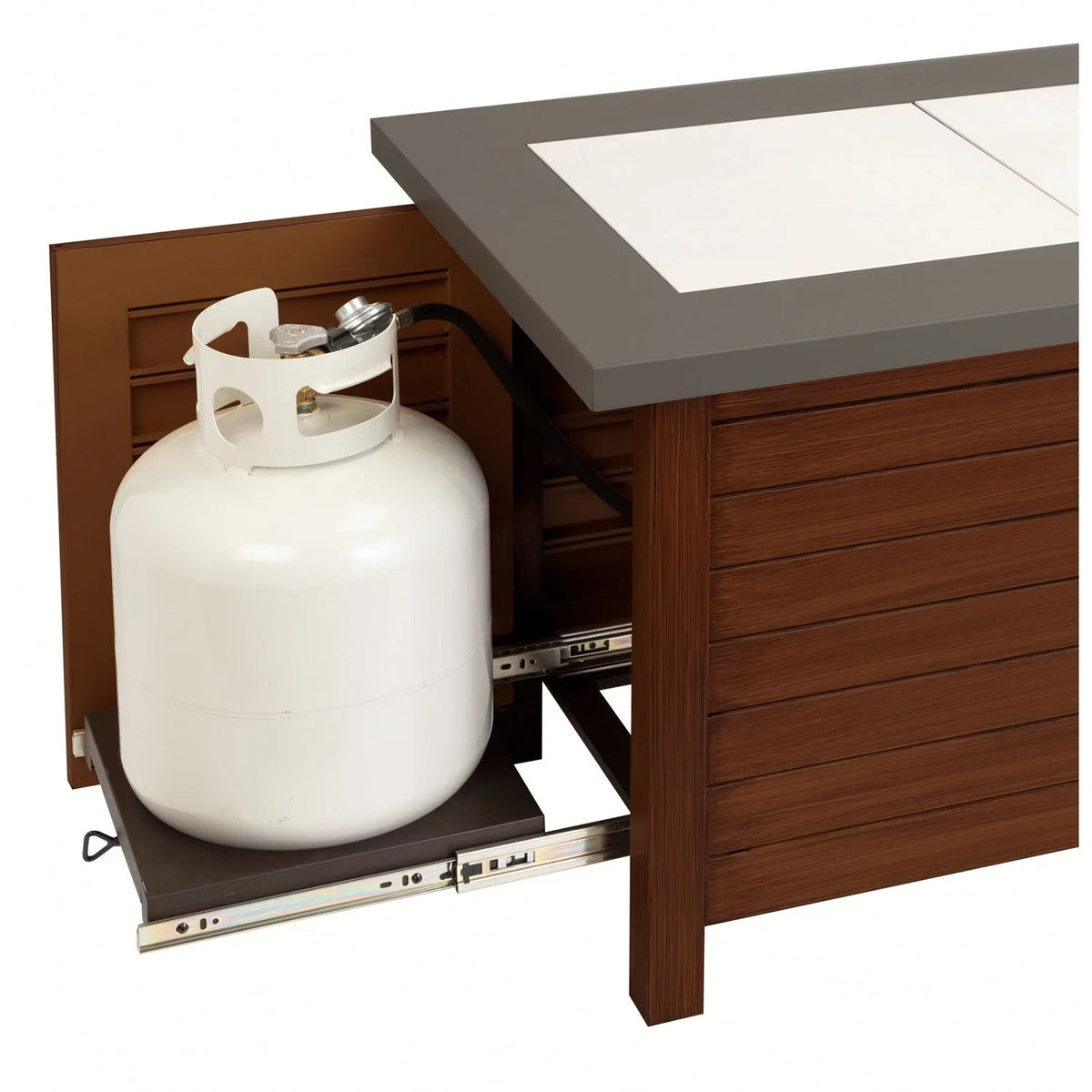 Cuisinart Outdoor Patio Fire Pit Table with Push to Start Ignition, 2-in-1 Design - Fire Pit to Coffee Table