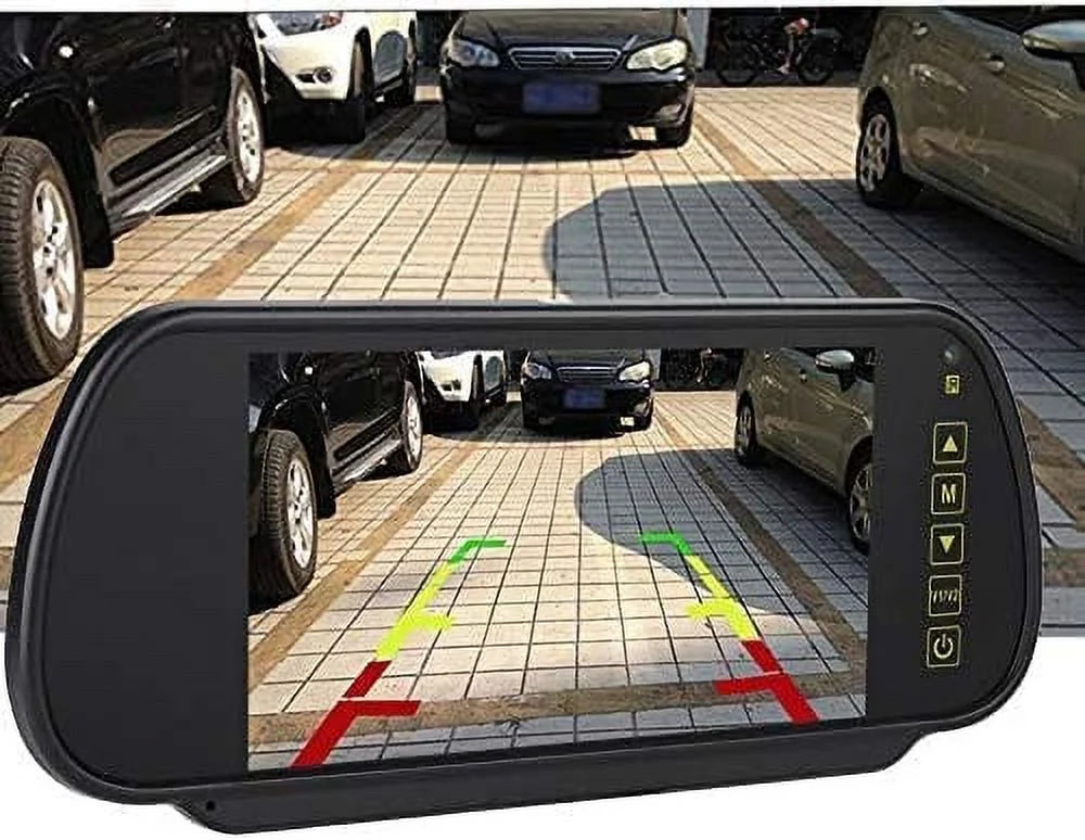 Bileeko Car Rear View Mirror 7 Inch LCD Vehicle Monitor Display for Parking