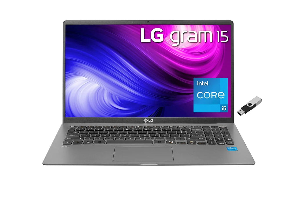 2022 Gram Ultralight Notebook - Full Day Battery - 15.6" FHD IPS - 11th i5-1135G7-16GB LPDDR4-1TB (512x2) NVMe SSD - Iris Xe Graphics - Backlit Keyboard RJ-45 Win 10 w/RATZK 32GB USB