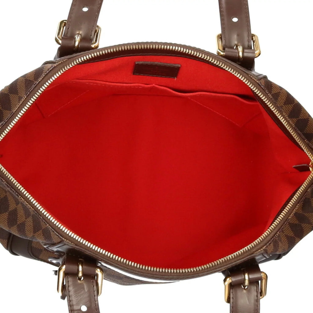 Authenticated Refurbished Louis Vuitton LOUIS VUITTON Verona MM Damier Shoulder Bag Canvas Brown Women's