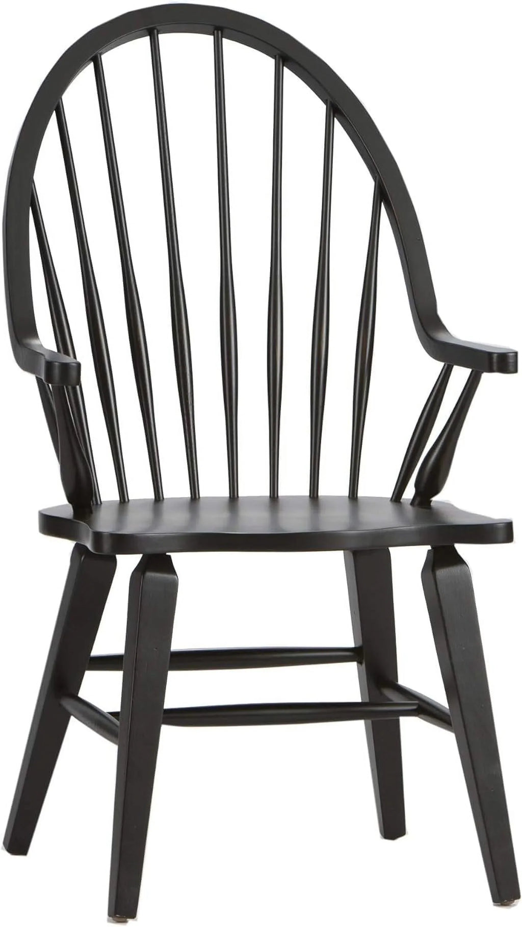 Windsor Back Arm Chair; W25 X D25 X H41; Black