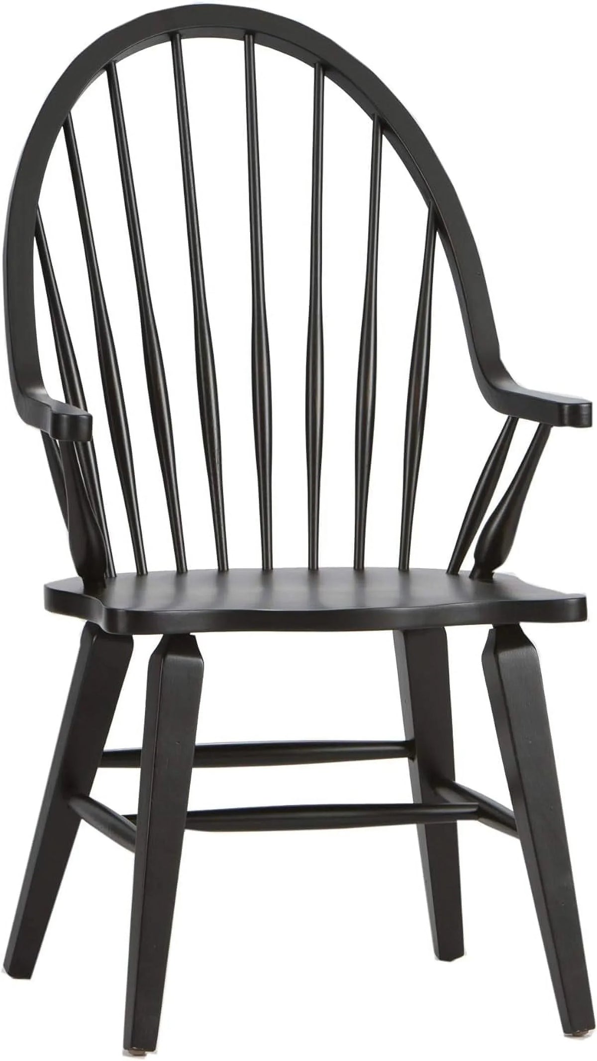 Windsor Back Arm Chair; W25 X D25 X H41; Black