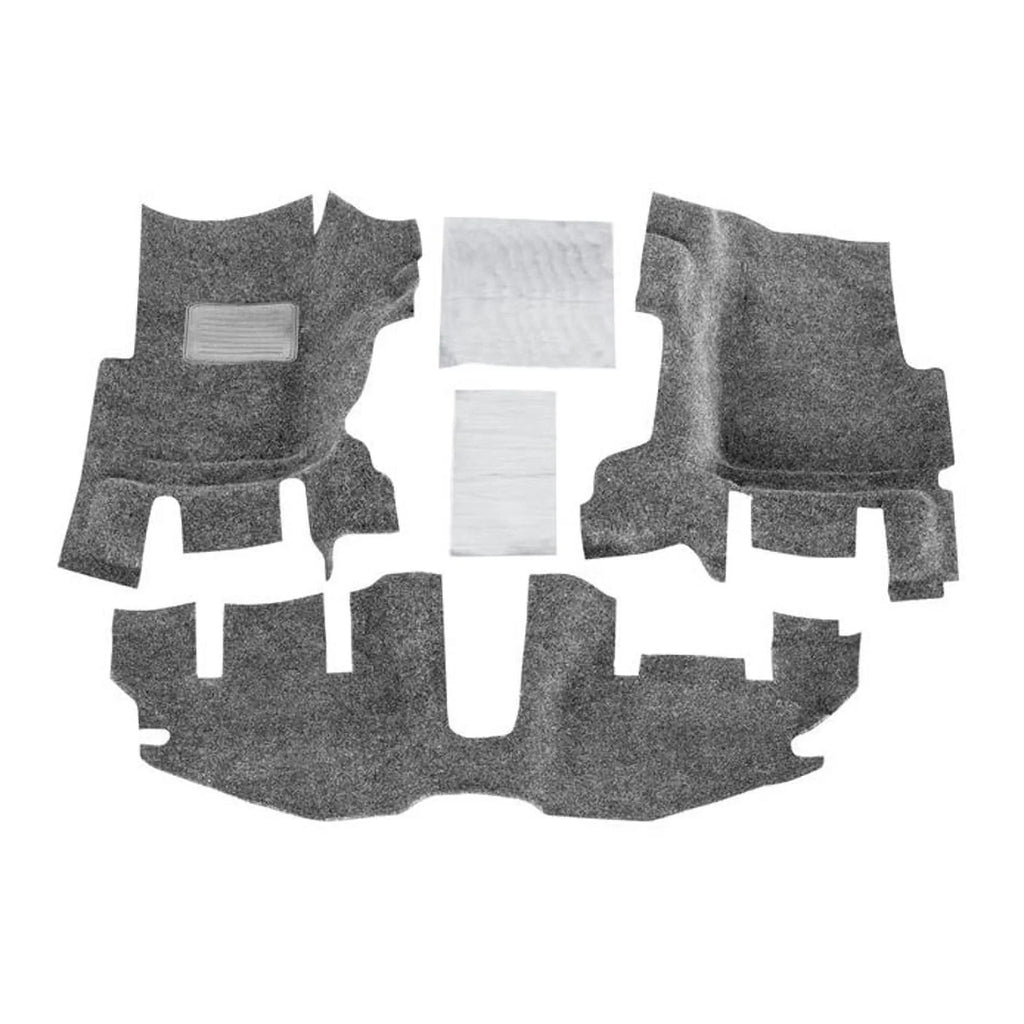 BedRug by RealTruck Front 3Pc Floorr Kit (w/o Center Console)-Heat Shields Compatible with select: 1997-2005 Jeep Wrangler / TJ, 2006 Jeep Wrangler / TJ X