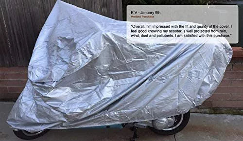 Weatherproof Motorcycle Cover Compatible With 2016 Beta Evo 300 - Outdoor & Indoor - Protect From Rain Fluid Snow, Sun - Built In Reinforced Securing Straps - Tough Material - Free Storage Bag