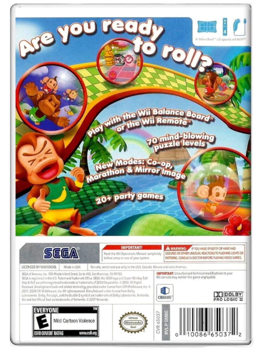 Second-hand Super Monkey Ball: Step & Roll - Nintendo Wii Pre-owned