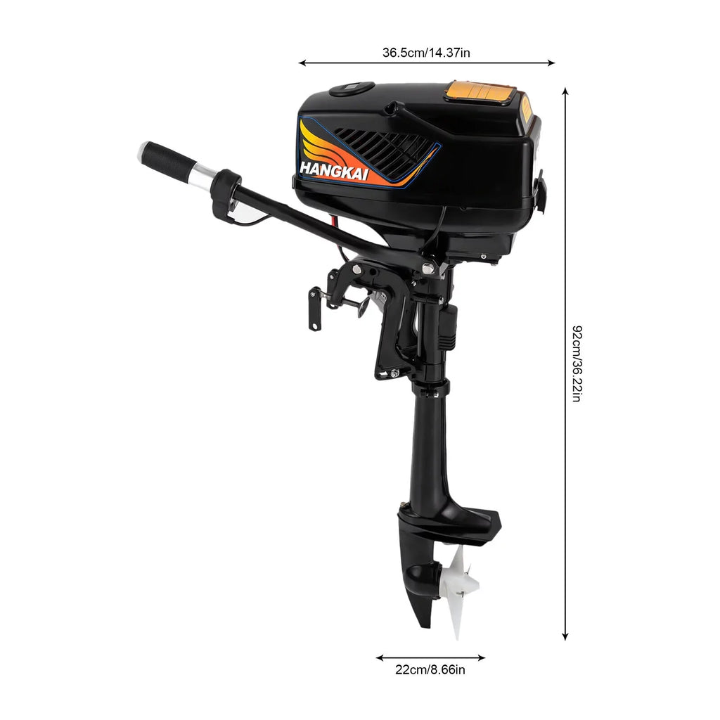 5HP Electric Trolling Motor with Pure Metal Brushless,Outboard Motor - 48V/1200W Boat Motor for Kayak, Small Ships, Paddle Boats, Fiberglass Boats, and Wooden Boats