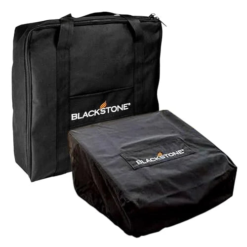 Blackstone 17" Griddle Cover and Carry Bag Fluid Resistant 600D Polyester Heavy Duty Flat top 17" Gas Grill Cover Accessory Exclusively Fits Blackstone Cooking Station Without Hood