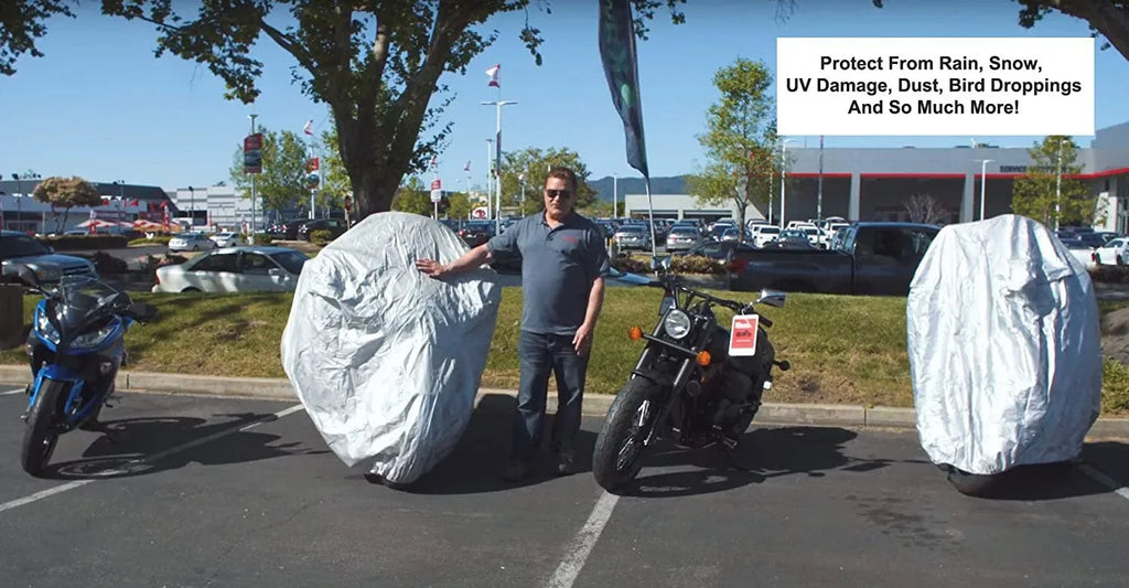 Weatherproof Motorcycle Cover Compatible With 2016 Beta Evo 300 - Outdoor & Indoor - Protect From Rain Fluid Snow, Sun - Built In Reinforced Securing Straps - Tough Material - Free Storage Bag