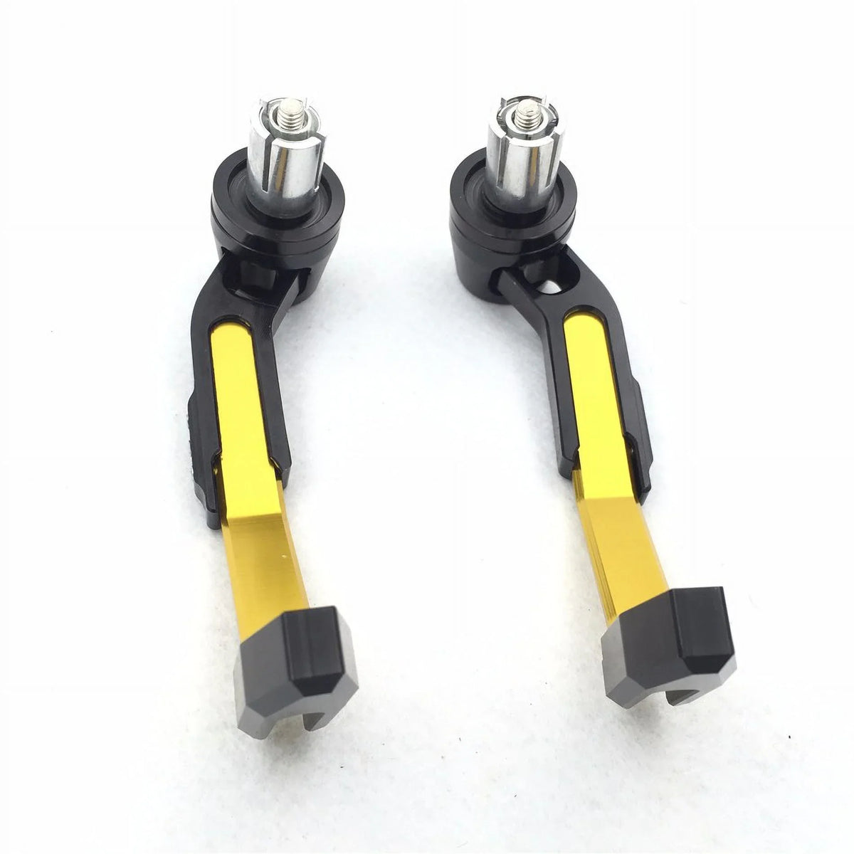 HTT-MOTOR Motorcycle Adjustable Angel Length Gold Black Total CNC 22mm Protector Proguard Pro Brake Clutch Lever Protect Guard For Suzuki GSX GSXR Hayabusa RM DR Kawasaki Ninja Aprilia Climber