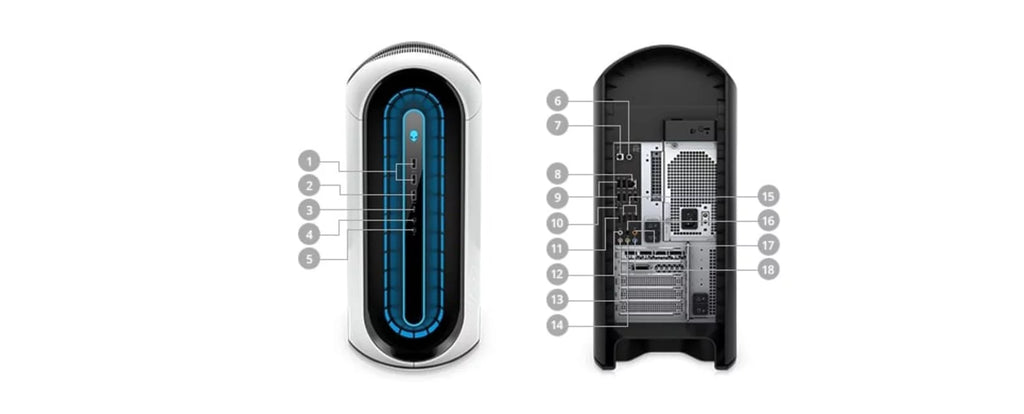 Restored Alienware Aurora R12 Gaming Desktop (2021) Core i5 - 1TB HDD - 16GB RAM - RTX 3080 6 Cores @ 4.9 GHz - 11th Gen CPU - 10GB GDDR6X (Refurbished)