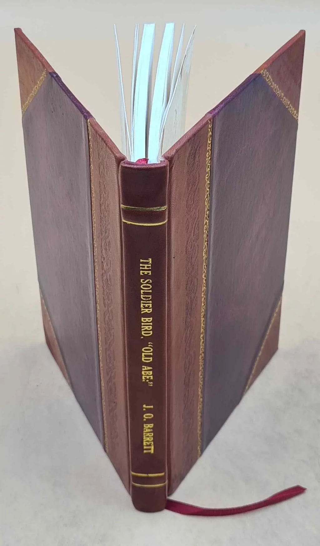 The soldier bird. "Old Abe": the live war eagle of Wisconsin; that served a three years' campaign in the great rebellion. By J. O. Barrett. 1876 [Leather Bound]