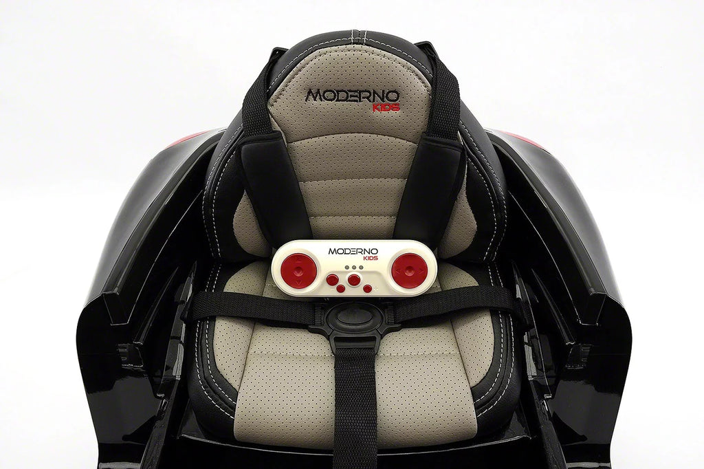 Kiddie Roadster 12V Kids Voltage-driven Ride-On Car with R/C Parental Remote | Black Metallic