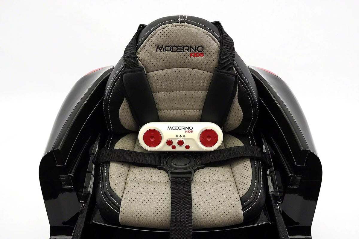 Kiddie Roadster 12V Kids Voltage-driven Ride-On Car with R/C Parental Remote | Black Metallic