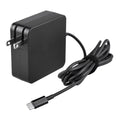 K-MAINS Black 65W USB Type-C AC Adapter Charger Replacement for XPS 13 7390 P82G003 2-in-1 Notebook PSU