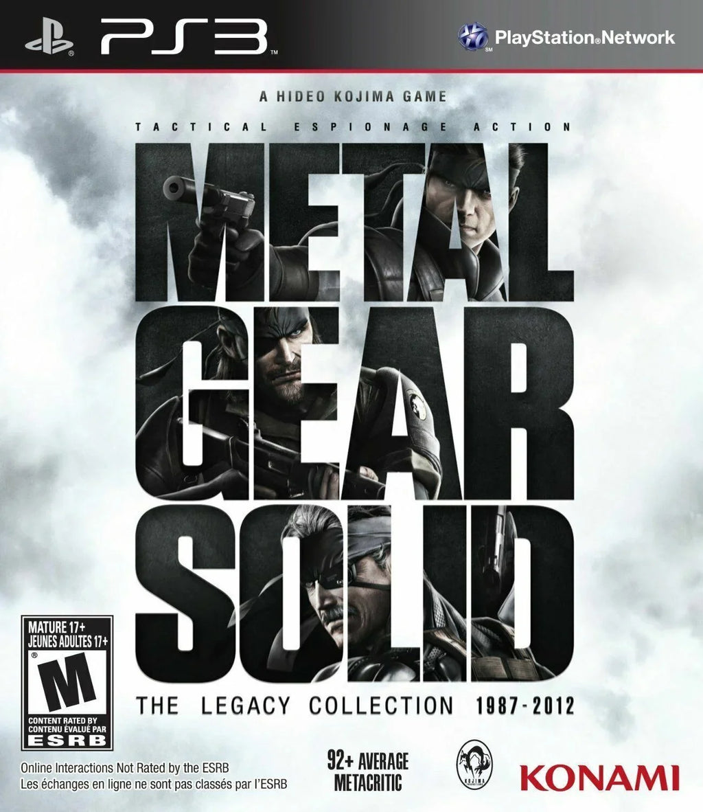 Metal Gear Solid The Legacy Collection - Playstation 3 PS3 8 Games in One