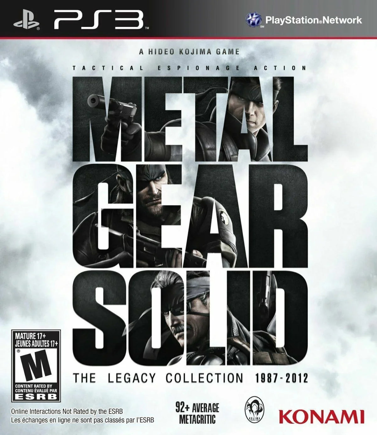 Metal Gear Solid The Legacy Collection - Playstation 3 PS3 8 Games in One