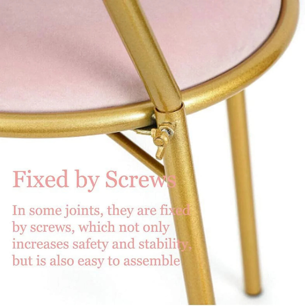 MONIPA Golden Butterfly Backrest Chairs Modern Vanity Stool with Cushioned Back Vanity Chair Pink Princess Chair Girls Ladies Creative Makeup Stool Art Leisure Chair Seat for Bedroom; Dining Room