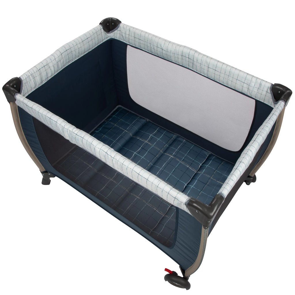 Monbebe Willow Rocking Play Yard with Full Size Bassinet; Plaid
