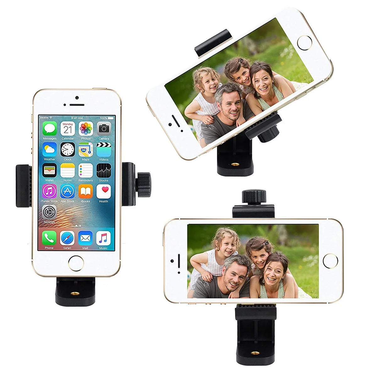 Foto&Tech 4in1 Wireless Remote Control Camera Video Shutter Release Selfie Compatible with iPhone 11 XR XS X 10 8 8+ 7 7+ 6 6s+ 5S 5C iPad Air Mini Galaxy S10 S9 Edge S5 HTC Smartphone (White)