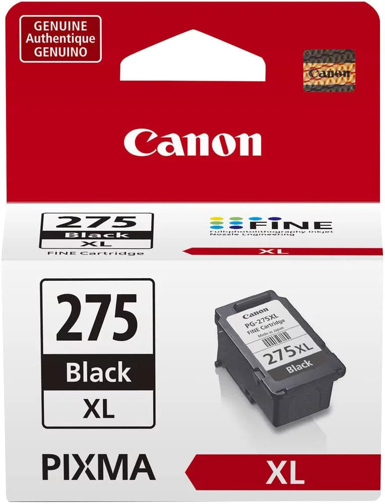 PG-275 XL Black (4981C001) and CL-276 XL Color High Capacity Ink Cartridges (4987C001) - Retail Packaging