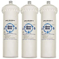 replacement carbon filter cartridge; compatible with cuno aqua-pure cfs8112-s; polyphosphate scale inhibitor; made in usa; set of 3