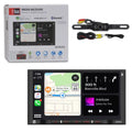 Dual DCPA701 2DIN 7" Digital Media Car Stereo w/ Bluetooth Carplay Android Auto + DCO License Backup Camera