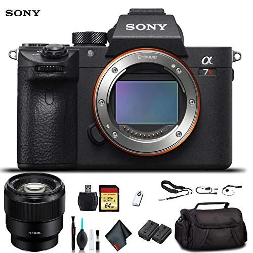 Alpha a7R III Mirrorless Camera ILCE7RM3/B With FE 24-70mm Lens, Soft Bag, Additional Battery, 64GB Memory Card, Card Reader , Plus Essential Accessories