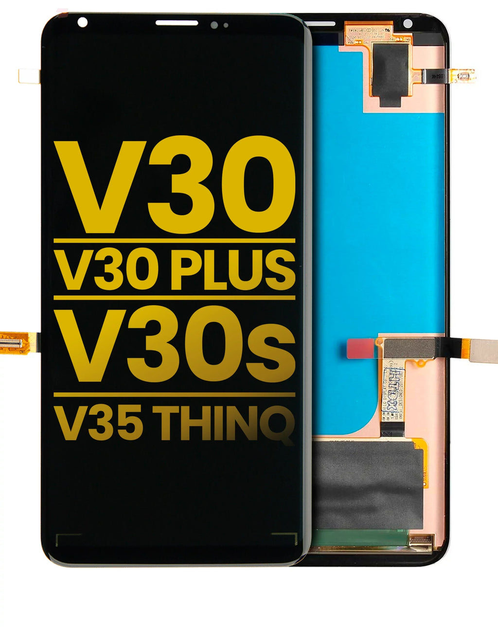 Replacement OLED Assembly Without Frame Compatible For V30 / V30 Plus / V30S / V35 ThinQ (Refurbished) (Aurora Black)