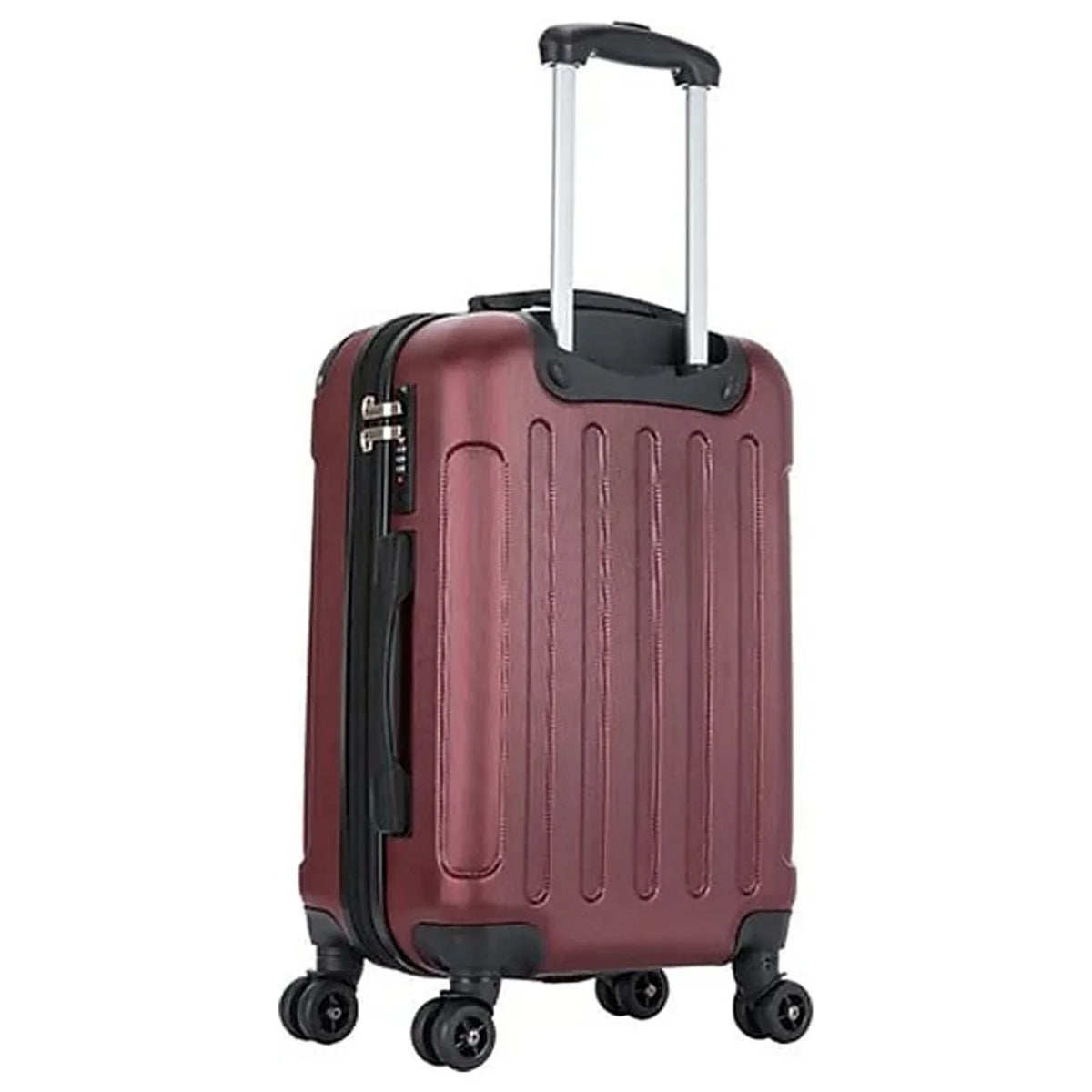 DUKAP PROCESSOR Plastic 4-Wheel Spinner Luggage Wine (DKINT00S-WIN)