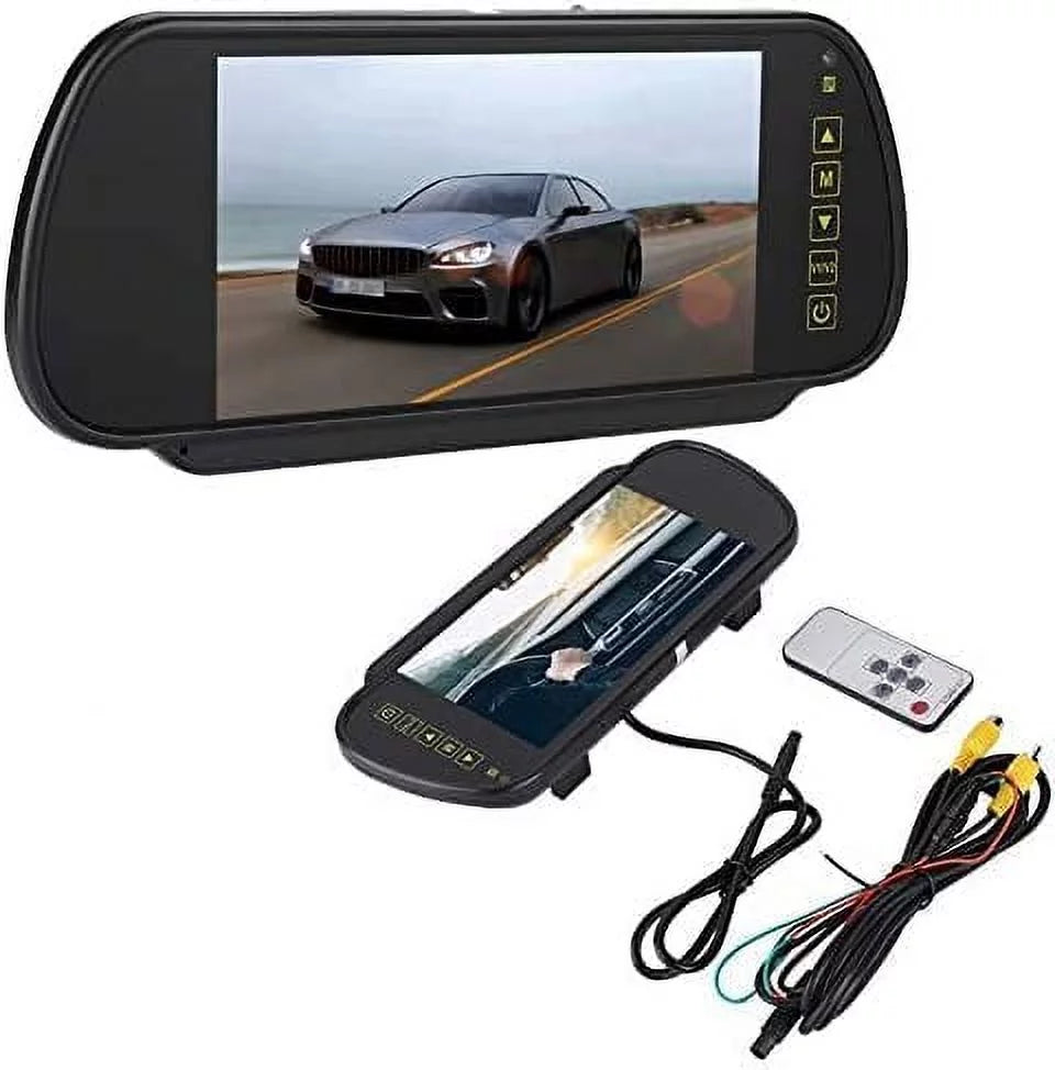 Bileeko Car Rear View Mirror 7 Inch LCD Vehicle Monitor Display for Parking