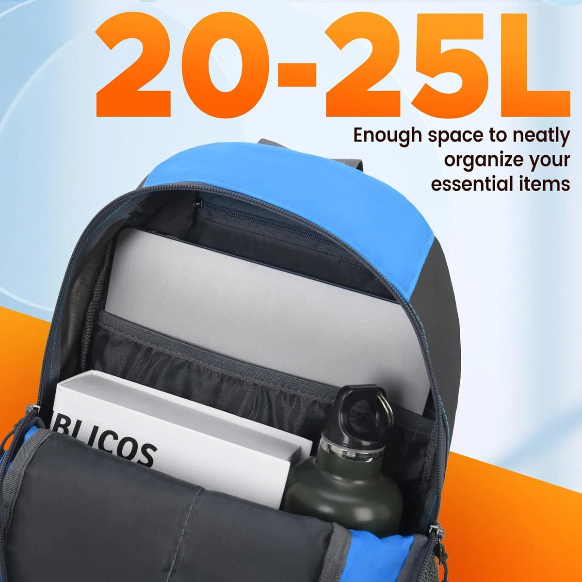 sunhiker Cycling Hiking Backpack Resistant Travel Backpack Lightweight SMALL Daypack M0714 Small Blue