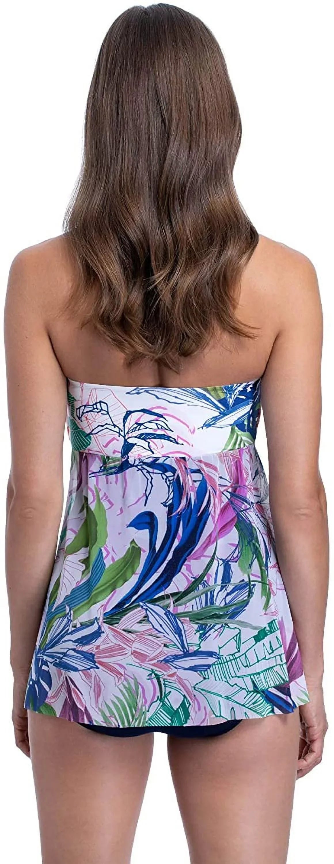 Profile by Gottex TROPICANA MULTI Bandeau Flyaway One Piece Swimsuit, US 6