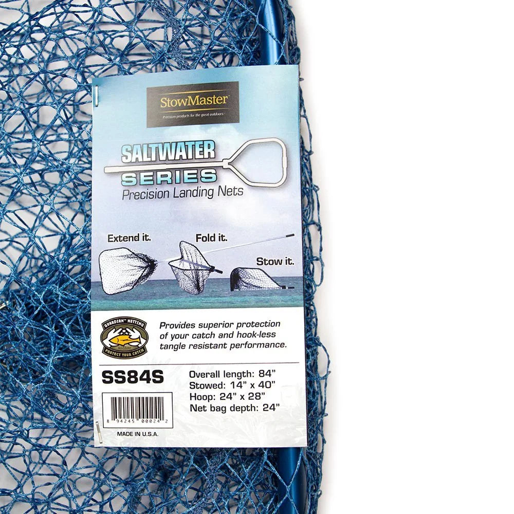 Norsemen StowMaster Saltwater Redfish; Bonefish; Snapper 84" Net; Silver
