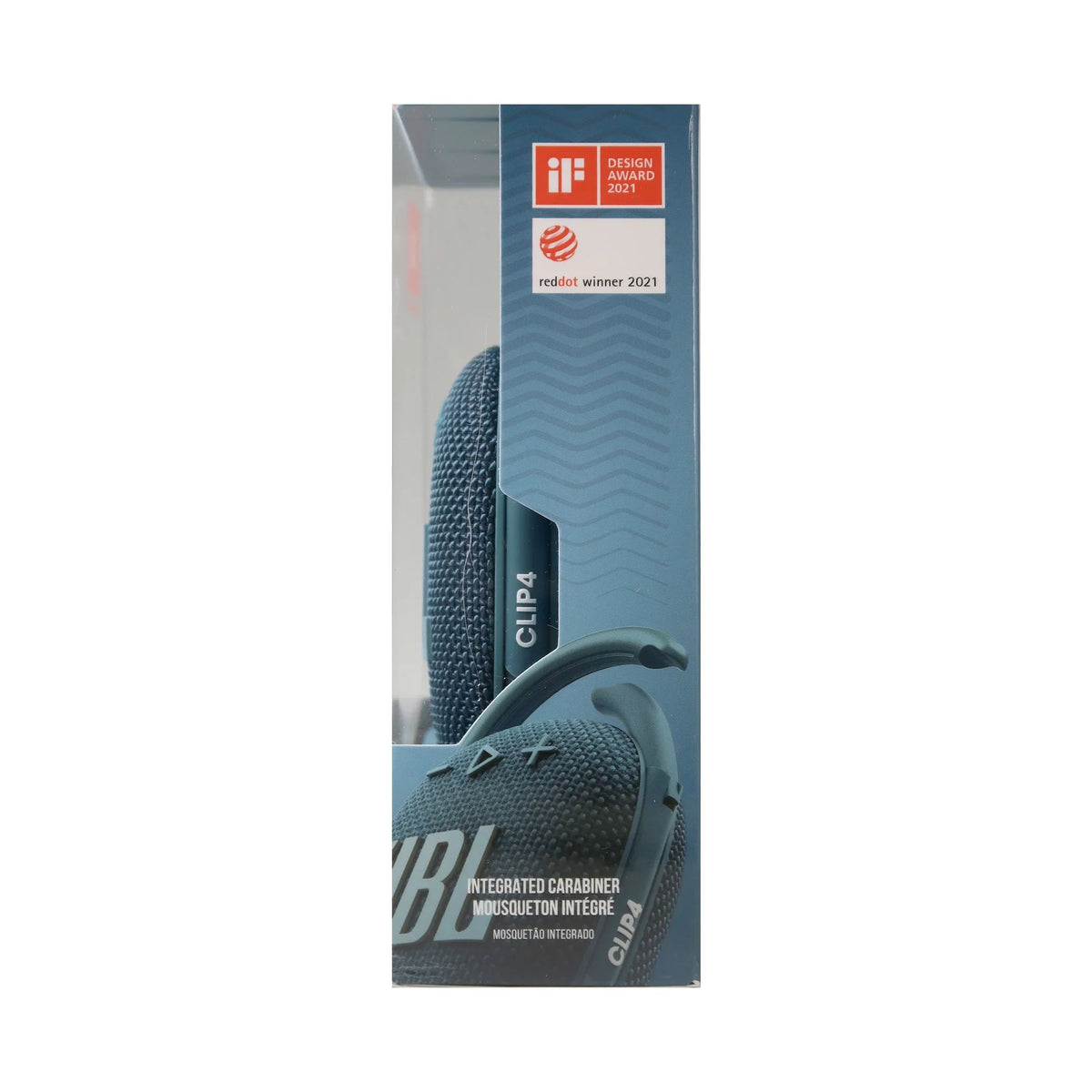 2x JBL Clip 4 Portable Bluetooth Fluid Speaker (Blue)
