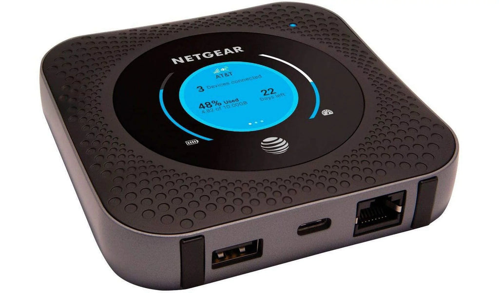 Restored NETGEAR Nighthawk M1 Mobile Hotspot 4G LTE Router MR1100-100NAS - Up to 1Gbps Speed Connect Up to 20 Devices Create WLAN Anywhere (AT&T )(Steel Gray) (Refurbished)